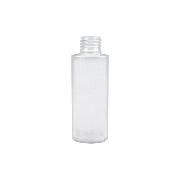 1 oz. Natural HDPE Plastic Cylinder Bottle with Flip Tops