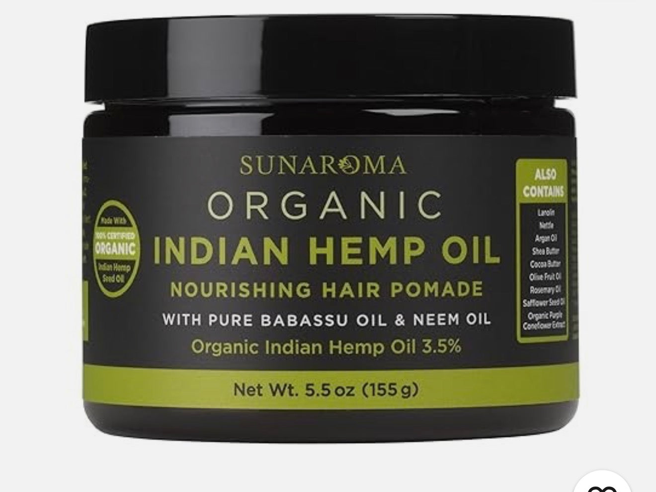Organic Indian Hemp Oil Hydrating Hair Promade (Copy)